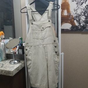Vintage harley davidson overall shorts